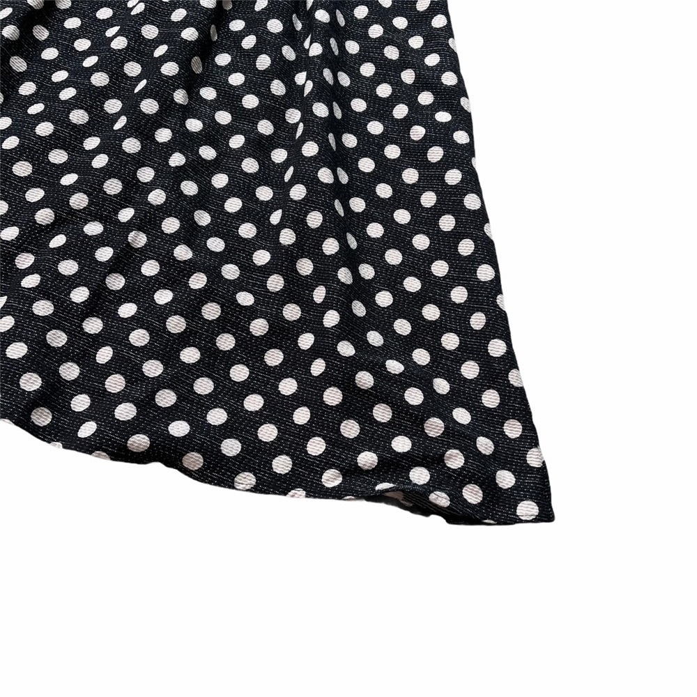 Maeve Anthropologie Black Dotted A-Line Mini Dress - Picture 5 of 11